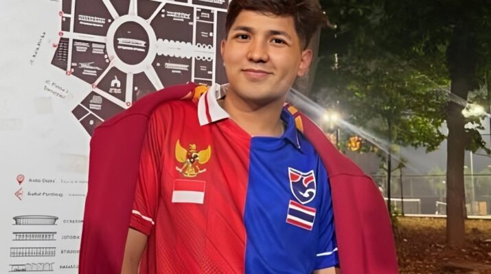 Jirayut Curi Perhatian di Final Indonesia vs Thailand dengan Jersey Merah-Biru Terbelah Dua